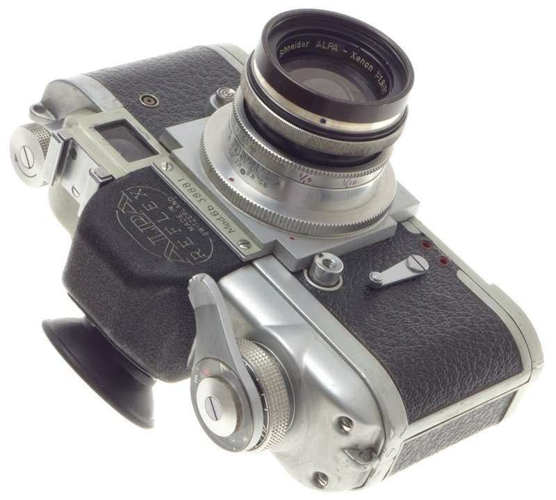 ALPA-XENON 1.9/50 SCHNEIDER SLR VINTAGE CAMERA SILVER LENS Mod. 6B RARE BOX f=50