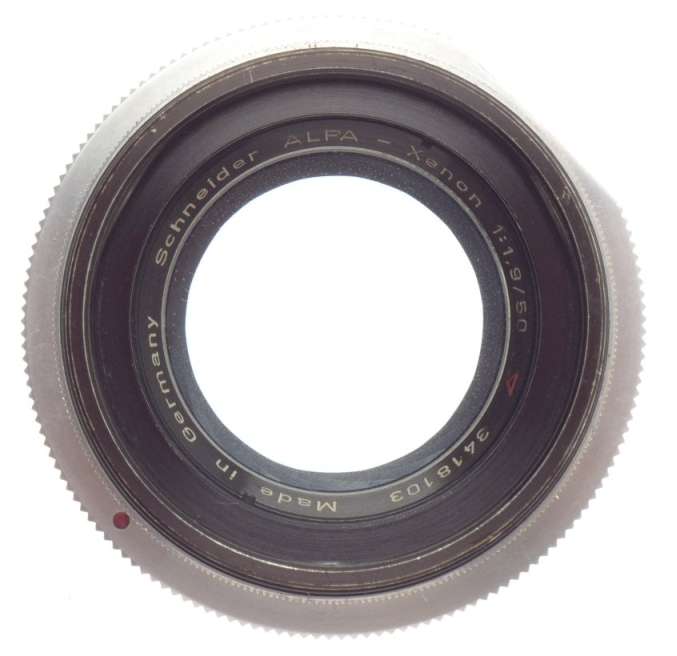 ALPA-XENON 1.9/50 SCHNEIDER SLR VINTAGE CAMERA SILVER LENS Mod. 6B RARE BOX f=50