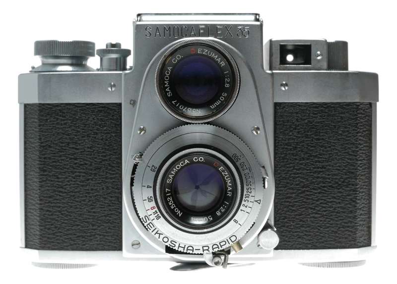 Samocaflex 35 reflex vintage rare 35mm film camera close up lens case set