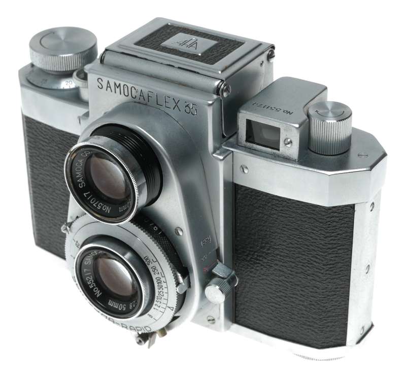 Samocaflex 35 reflex vintage rare 35mm film camera close up lens case set
