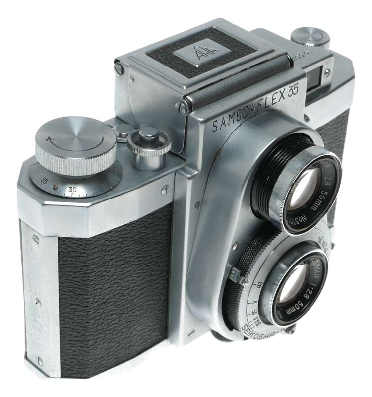Samocaflex 35 reflex vintage rare 35mm film camera close up lens case set