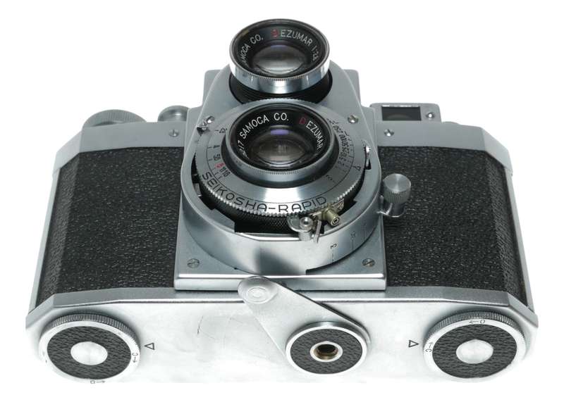 Samocaflex 35 reflex vintage rare 35mm film camera close up lens case set
