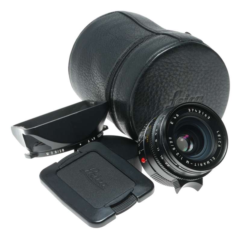 Leica Elmarit-M 2.8/28 mm E46 Lens 6 Bit hood set fits M11 camera