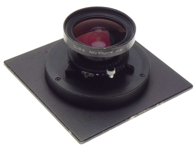 SINAR F2 black complete large format view film field camera Super-Angulon 5.6/75