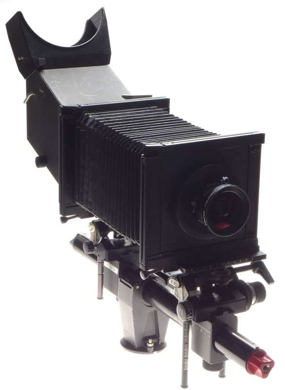 SINAR F2 black complete large format view film field camera Super-Angulon 5.6/75