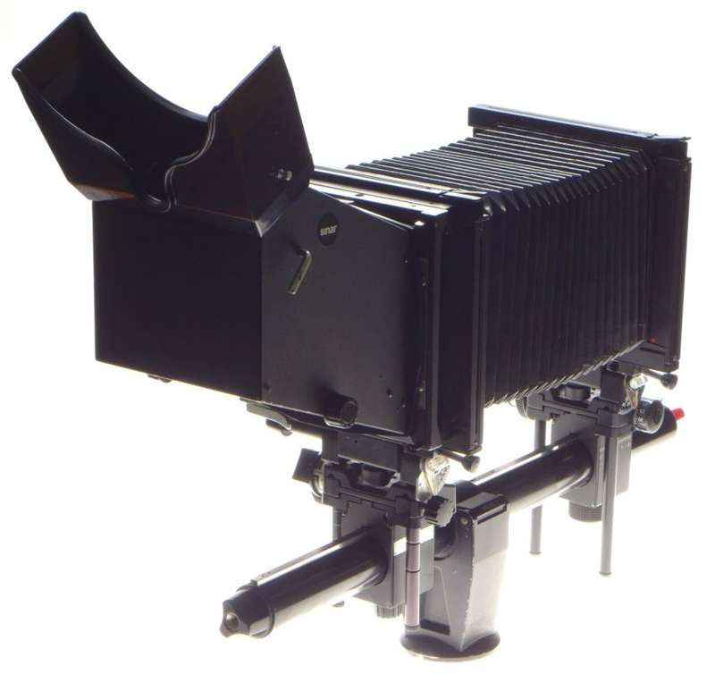 SINAR F2 black complete large format view film field camera Super-Angulon 5.6/75
