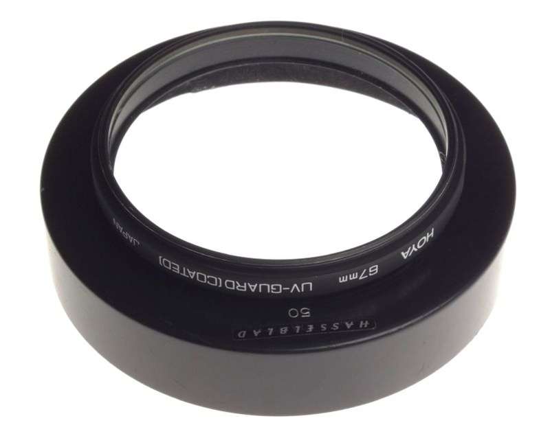 Hasselblad 50 wide Angle camera Distagon lens hood shade good condition filter