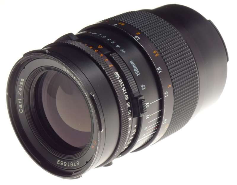 Zeiss Hasselblad Sonnar 4/150 T black medium format V series camera lens f=150mm