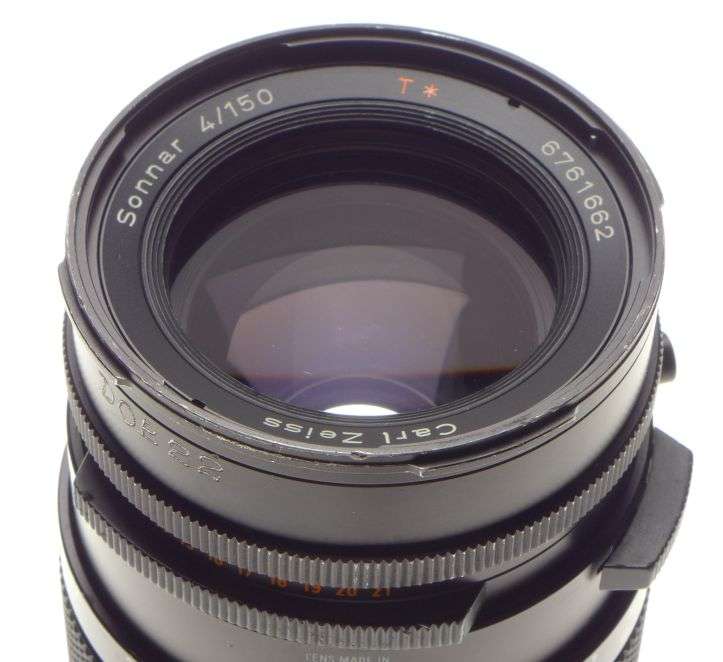 Zeiss Hasselblad Sonnar 4/150 T black medium format V series camera lens f=150mm