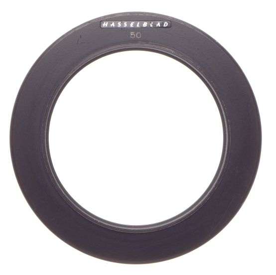 Hasselblad 50 camera lens hood shade screw in type f=50mm wide angle clean black