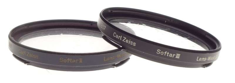 Softar II and III Zeiss Bayonet 50 Hasselblad camera lens special effect set 2x