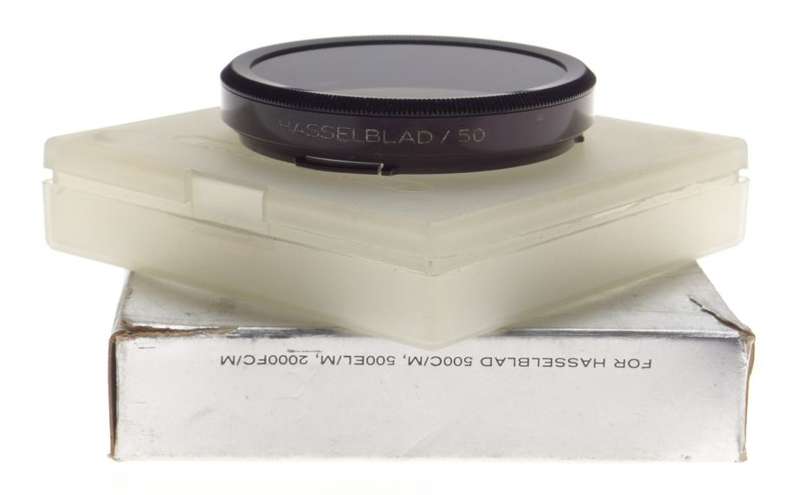 2x POLA -1 Hasselblad vintage filter camera lens black bayonet Hasselblad/50