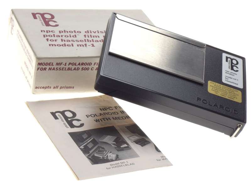 NPC polaroid film back magazine holder accessory model MF-1 mint box HASSELBLAD