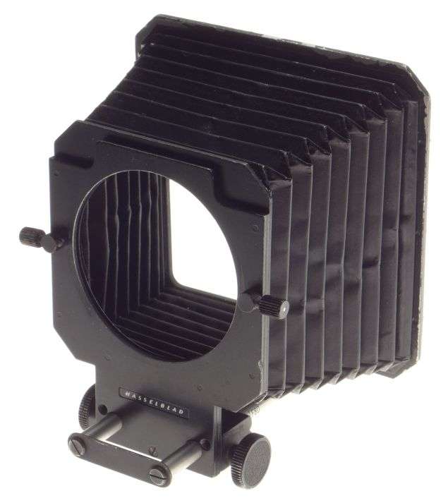 Hasselblad camera bellows compendium lens hood shade rail clean used condition