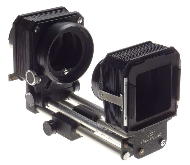 Hasselblad 500 CM camera macro close up medium format used bellows set rail kit