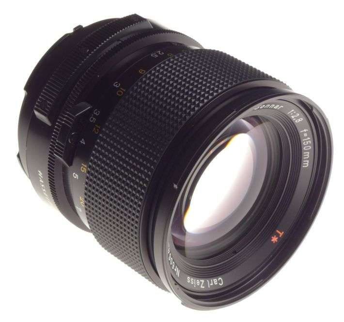 Hasselblad Sonnar 2.8 f=150mm Black Zeiss lens for 2000 FC Series MINT caps box