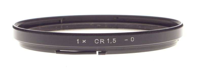 HASSELBLAD 70 filter 1x CR 1,5 -0 large round bayonet camera lens filter cased