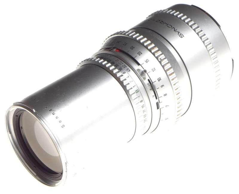 Hasselblad Sonnar 5.6 f=250mm tele lens Zeiss chrome 500C/M 5.6/250 leather case