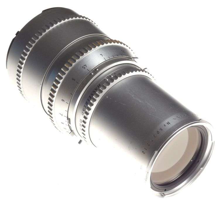 Hasselblad Sonnar 5.6 f=250mm tele lens Zeiss chrome 500C/M 5.6/250 leather case