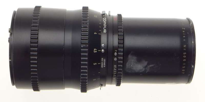 Black chrome Sonnar 1:5.6 f=250mm used HASSELBLAD tele lens V series 1:5.6/250mm