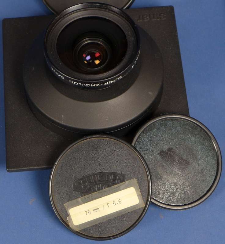 SINAR P2 Chrome set 3 Schneider lenses wide angle belows large format camera kit
