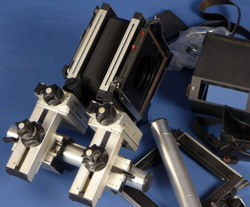 SINAR P2 Chrome set 3 Schneider lenses wide angle belows large format camera kit