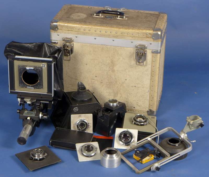 SINAR4x5 camera system 5 Graflex Optar Ektar Graphex symmar lenses rare kit case