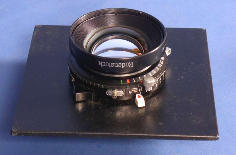 4x5 large format field film camera SINAR F black body Sironar-N 1:5.6/210mm lens