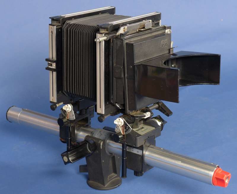 4x5 large format field film camera SINAR F black body Sironar-N 1:5.6/210mm lens