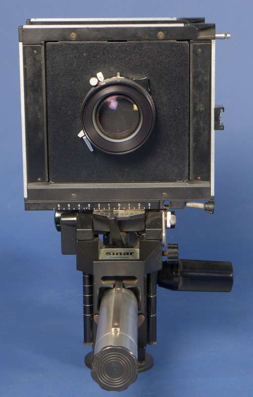 4x5 large format field film camera SINAR F black body Sironar-N 1:5.6/210mm lens