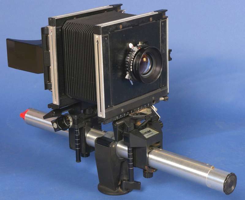 4x5 large format field film camera SINAR F black body Sironar-N 1:5.6/210mm lens