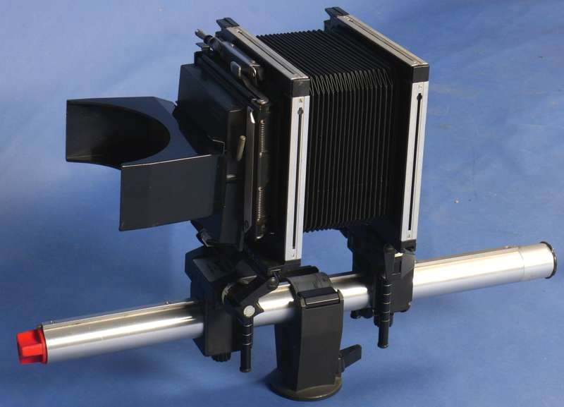 4x5 large format field film camera SINAR F black body Sironar-N 1:5.6/210mm lens