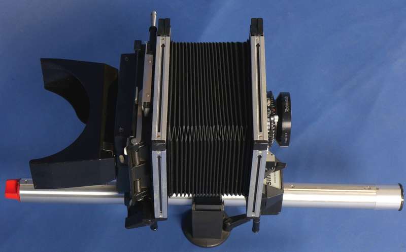 4x5 large format field film camera SINAR F black body Sironar-N 1:5.6/210mm lens
