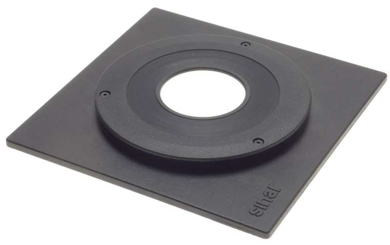 SINAR 4x5 SWISS CAMERA LENS BOARD MINT BLACK PERFECT WORKING ORDER FITS P2 P