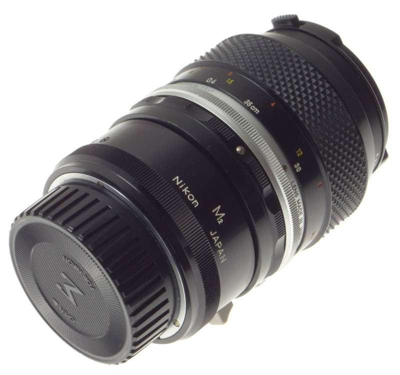 NIKON MICRO-NIKKOR-P AUTO 1:3.5 f=55mm SLR CAMERA LENS ADAPTER M2 FILTER 3.5/55