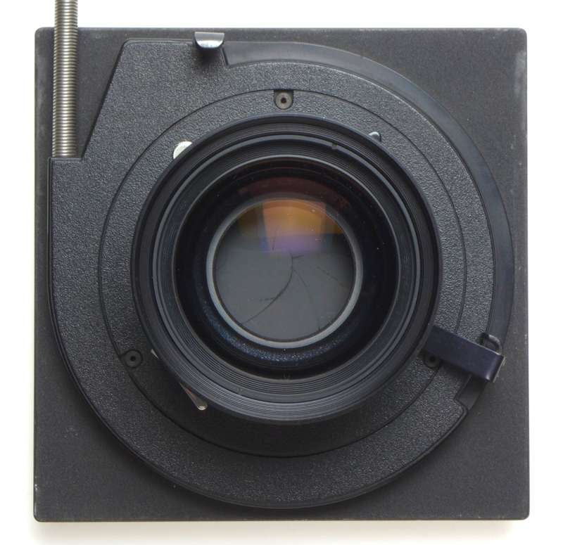 SINAR F Black camera 4x5 body Chrome Rail SYMMAR-S 1:5.6/210mm Schneider lens MC