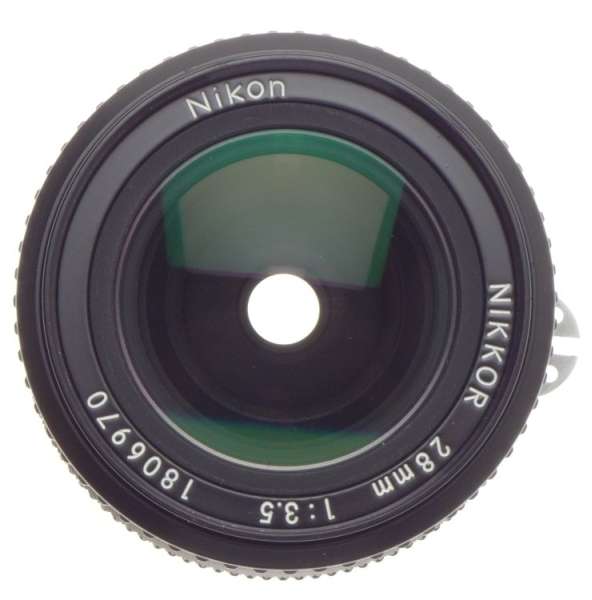 NIKON-AI 1:3.5 f=28mm VINTAGE SLR 35mm FILM CAMERA LENS 3.5/28 NIKKOR CLEAN CAPS
