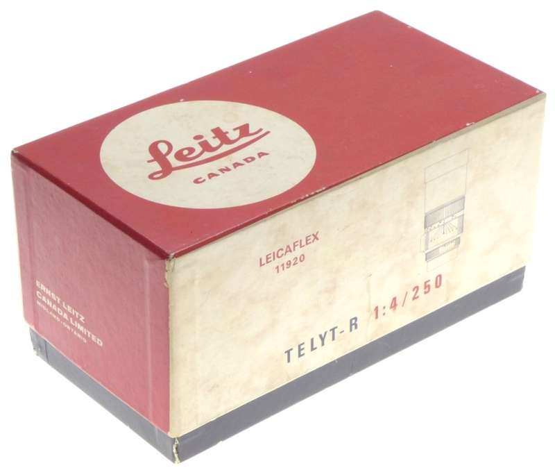LEICA TELYT-R 1:4/250mm CAMERA LENS f=250mm CLEAN CONDITION 11920 FILTER BOXED