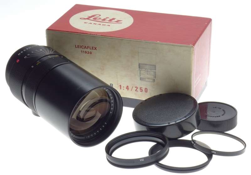 LEICA TELYT-R 1:4/250mm CAMERA LENS f=250mm CLEAN CONDITION 11920 FILTER BOXED