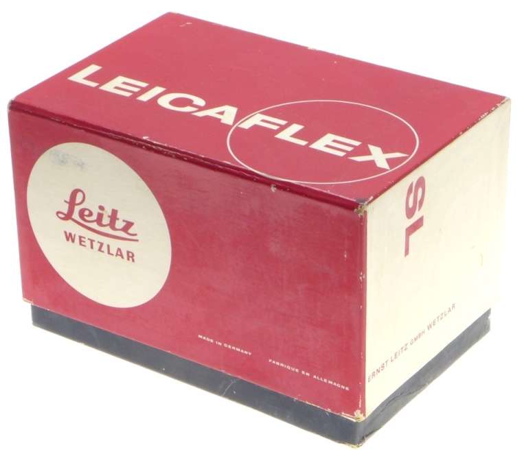 BEAUTIFUL LEICAFLEX CHROME SL 35mm VINTAGE CAMERA INSTRUCTION MANUAL CASE BOXED