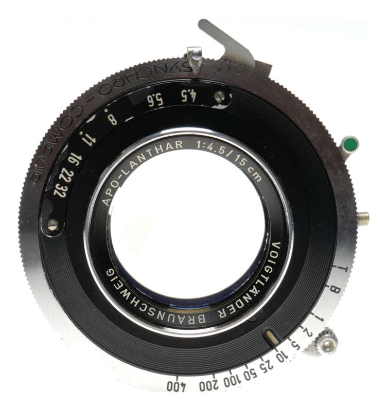 Apo-Lanthar 1:4.5/15 cm Voigtlander 4.5/150mm rare medium format lens