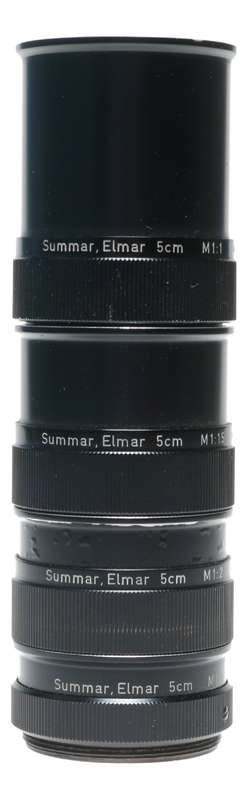 Summar Elmar Leitz Wetzlar extension tube macro set 5cm Black vintage set