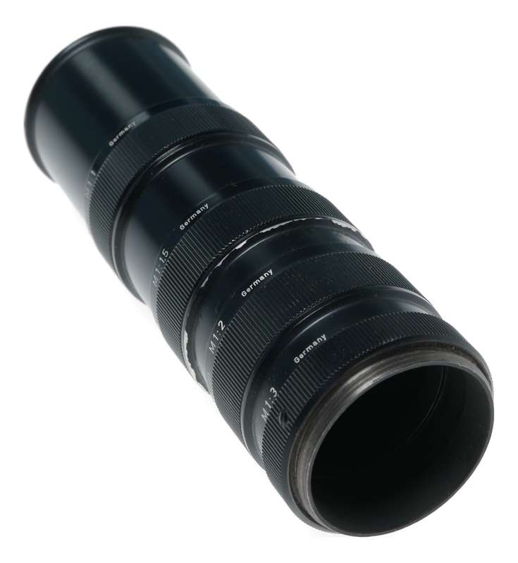 Summar Elmar Leitz Wetzlar extension tube macro set 5cm Black vintage set