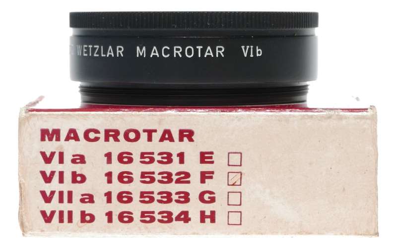 Macrotar VIb Leitz Wetzlar Leicaflex 16532 F Boxed close focus lens accessory
