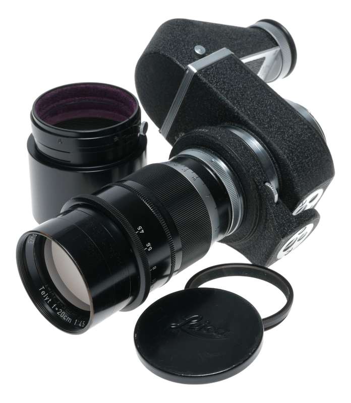 Visoflex Telyt f=20cm 1:4.5 SLR rangefinder converter Tele lens 4.5/200 mm