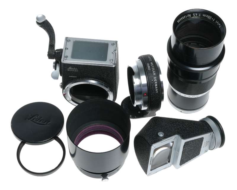Visoflex Telyt f=20cm 1:4.5 SLR rangefinder converter Tele lens 4.5/200 mm