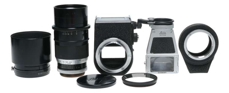 Visoflex Telyt f=20cm 1:4.5 SLR rangefinder converter Tele lens 4.5/200 mm