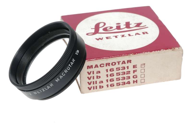 Macrotar VIa Leitz Wetzlar Leicaflex 16531 E Boxed close focus lens accessory