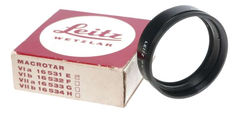 Macrotar VIa Leitz Wetzlar Leicaflex 16531 E Boxed close focus lens accessory