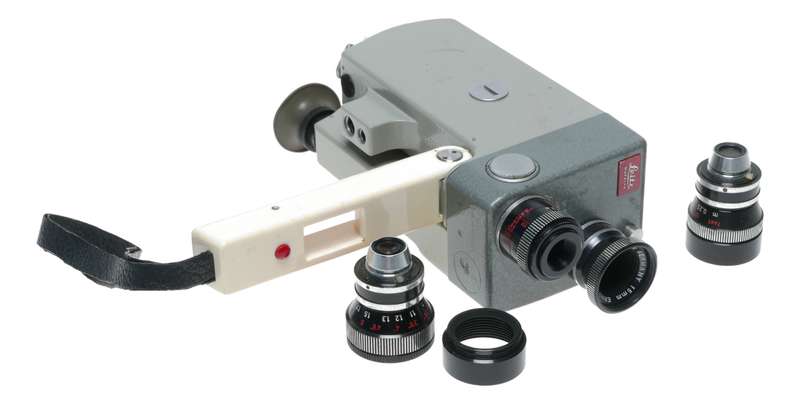 Leicina 8mm vintage Leica 8mm movie camera set with 3 lenses DYGON